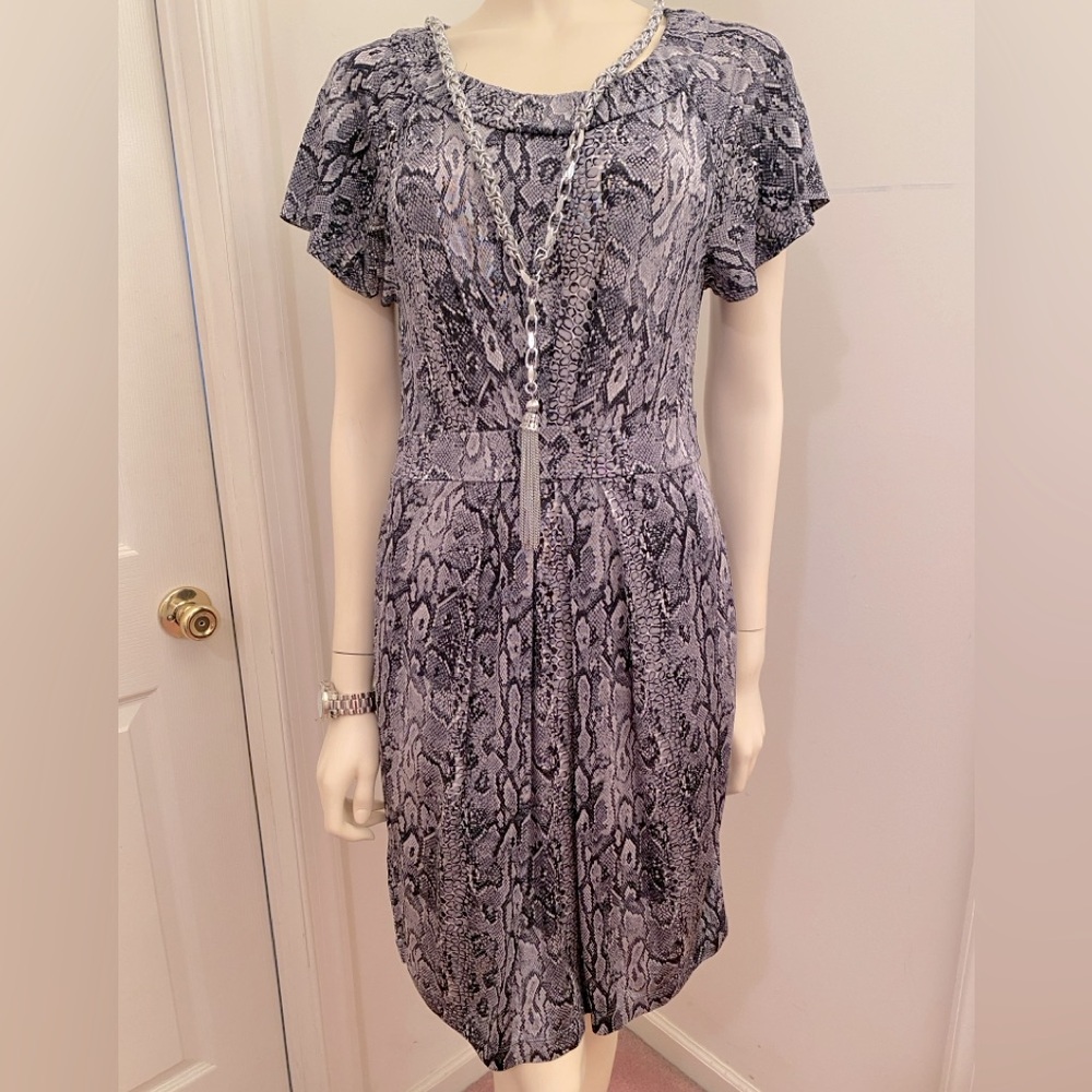BCBG dress snake print